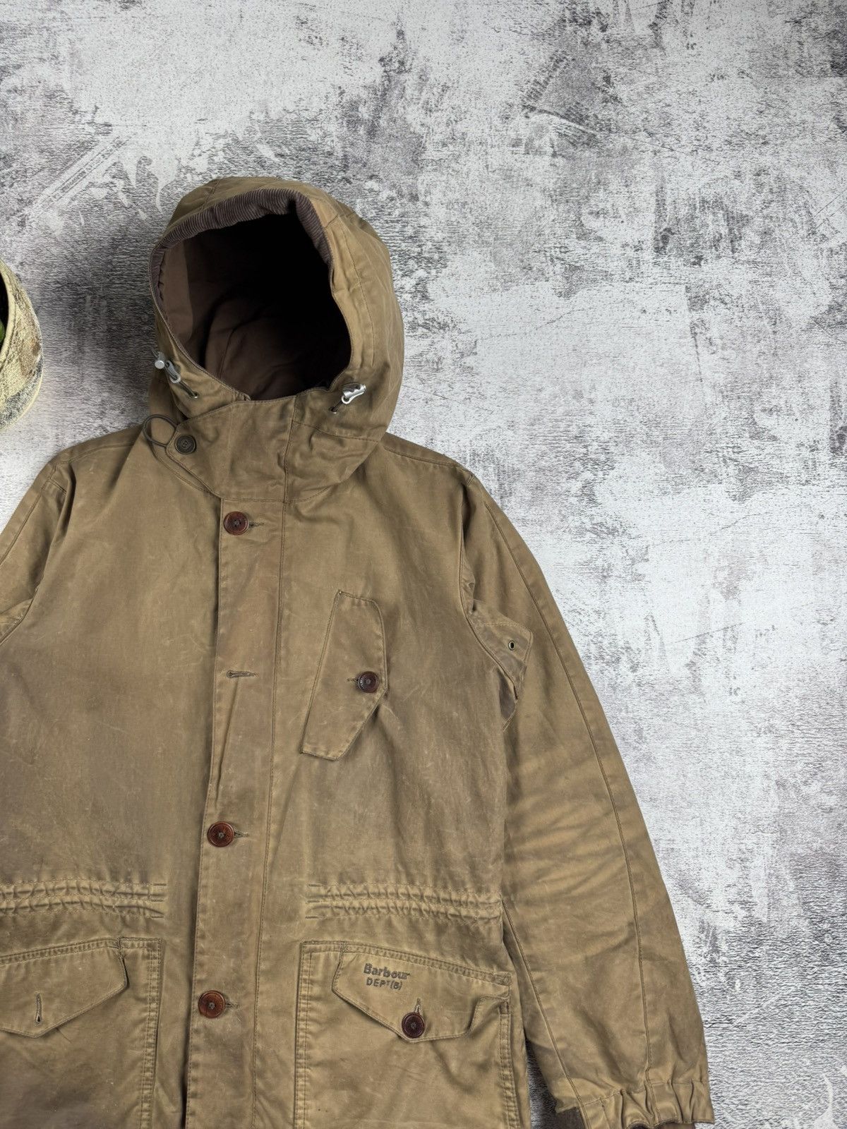 Barbour Men Barbour Dept B Summer Parka Olive 90S Small Jacket Coat Size US S / EU 44-46 / 1 - 6 Thumbnail