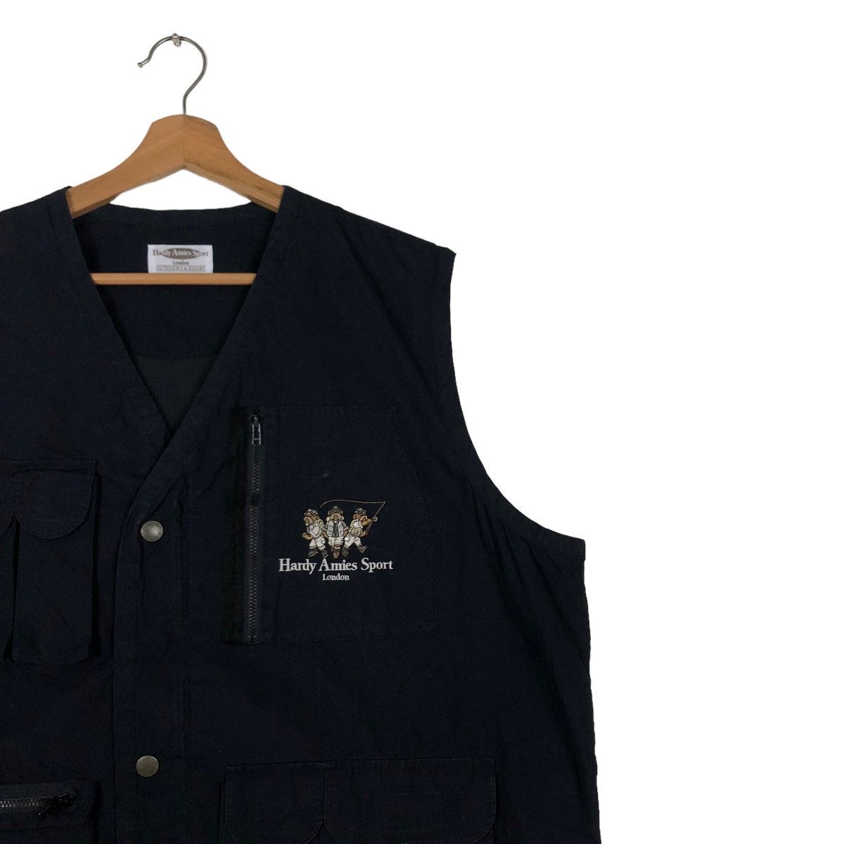 Japanese Brand VINTAGE UTILITY VEST MULTI POCKET HARDY AMIES SPORT CARTOON Size US L / EU 52-54 / 3 - 12 Thumbnail