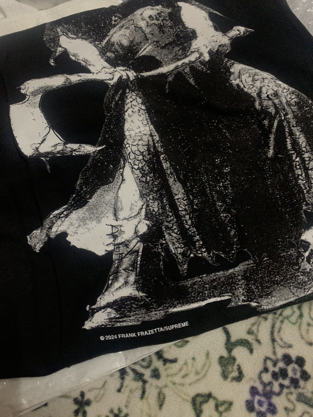 Supreme Supreme x Frank Frazetta Destruction Tee (Black) Size US M / EU 48-50 / 2 - 7 Thumbnail