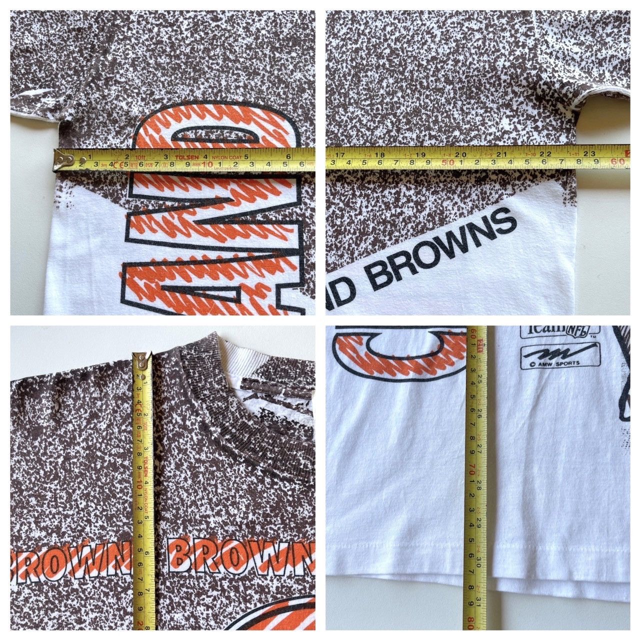 Vintage 90s Cleveland Brown NFL t-shirt/ L Size US L / EU 52-54 / 3 - 9 Thumbnail