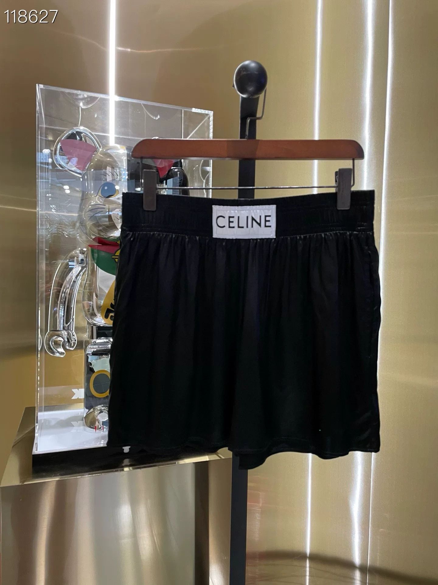 Celine Celine 2022 Black Silk Shorts Size 38" / US 16 / IT 52 - 1 Thumbnail