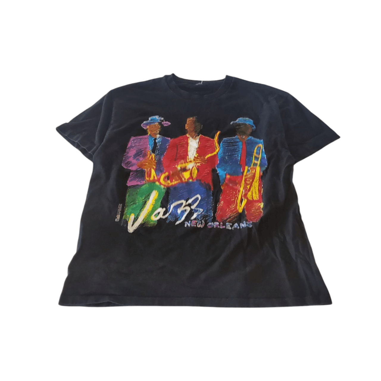 Vintage 90s Jazz New Orleans T-Shirt Size US L / EU 52-54 / 3 - 1 Thumbnail
