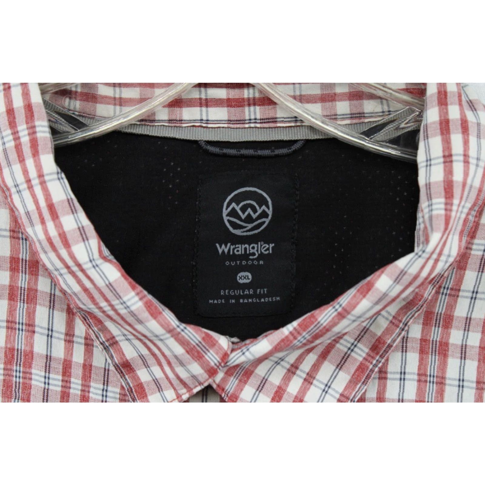 Wrangler Wrangler Outdoor Shirt Men's XXL Red Plaid Tab Sleeve Fishing Vented Zip Pocket Size US XXL / EU 58 / 5 - 4 Thumbnail