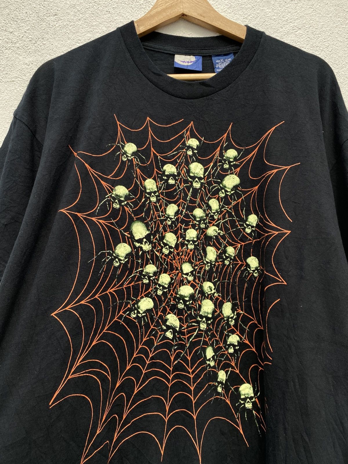 Expert Horror Vintage Halloween Skull Spider Web Horror Size US XL / EU 56 / 4 - 5 Thumbnail
