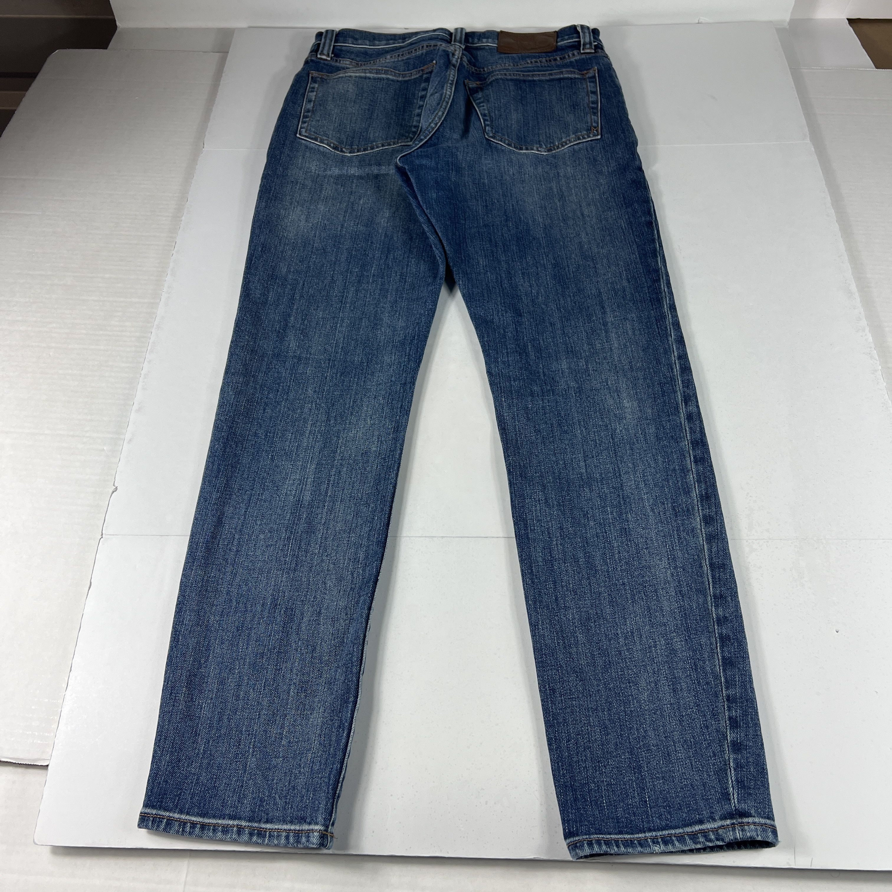 Madewell Madewell Jeans Athletic Slim Blue Faded Stretch Denim Size US 30 / EU 46 - 10 Thumbnail