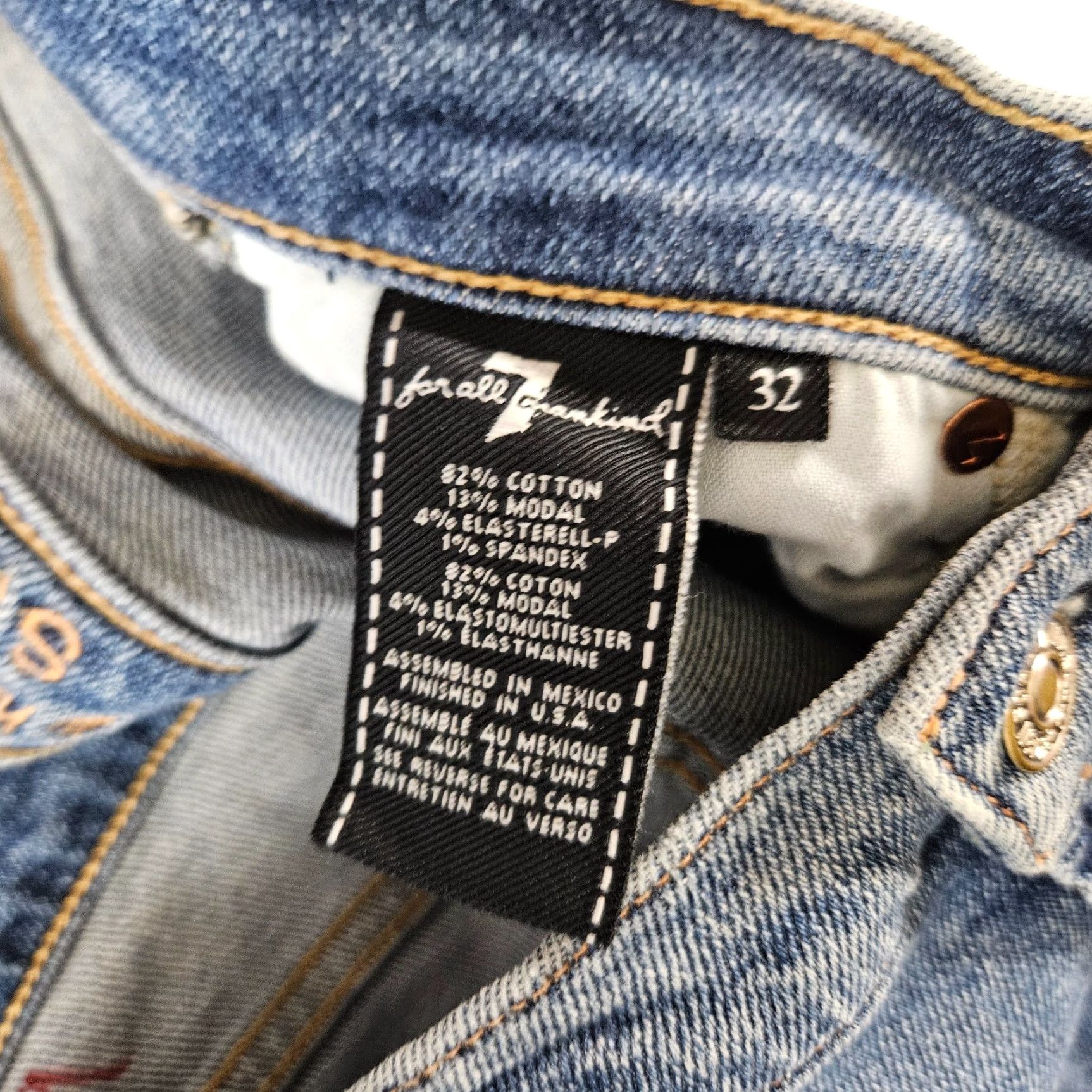 7 For All Mankind 7 For All Mankind Womens Luxe Vintage High Waist Ankle Skinny Jeans Sz 32 Blue Size 24" / US 00 / IT 34 - 6 Thumbnail