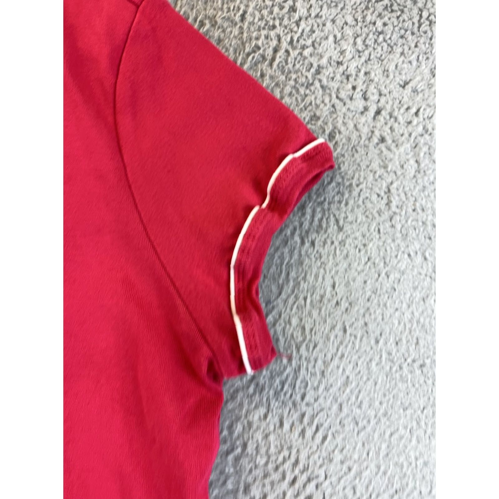 Tommy Hilfiger Tommy Hilfiger Girls Polo Shirt Magenta XL Short Sleeve Size XL / US 12-14 / IT 48-50 - 4 Thumbnail