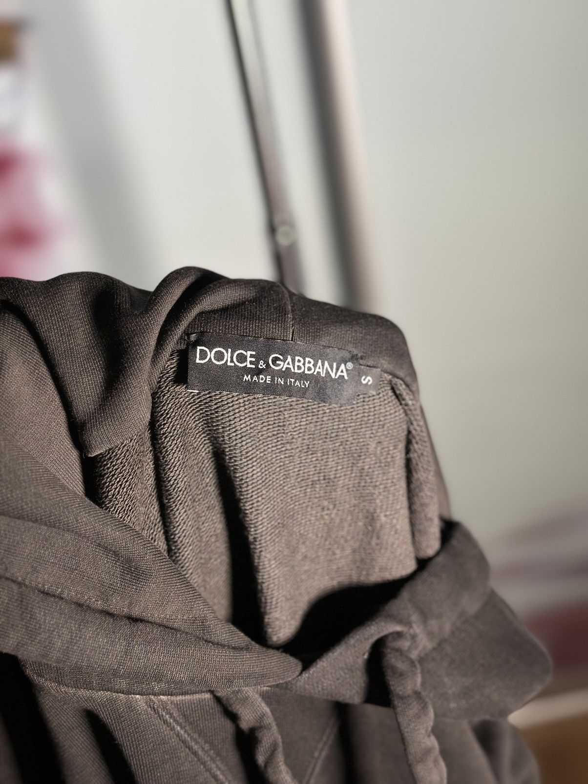 Dolce & Gabbana DOLCE & GABBANA Sweater Black Cotton Hooded DG Shield 🔥🔥 Size US S / EU 44-46 / 1 - 19 Thumbnail