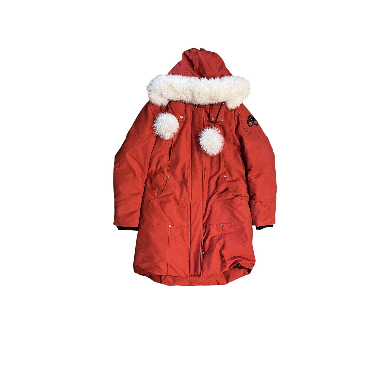Moose Knuckles Moose Knuckles Female's Red & White Fur Jacket Size US L / EU 52-54 / 3 - 1 Preview