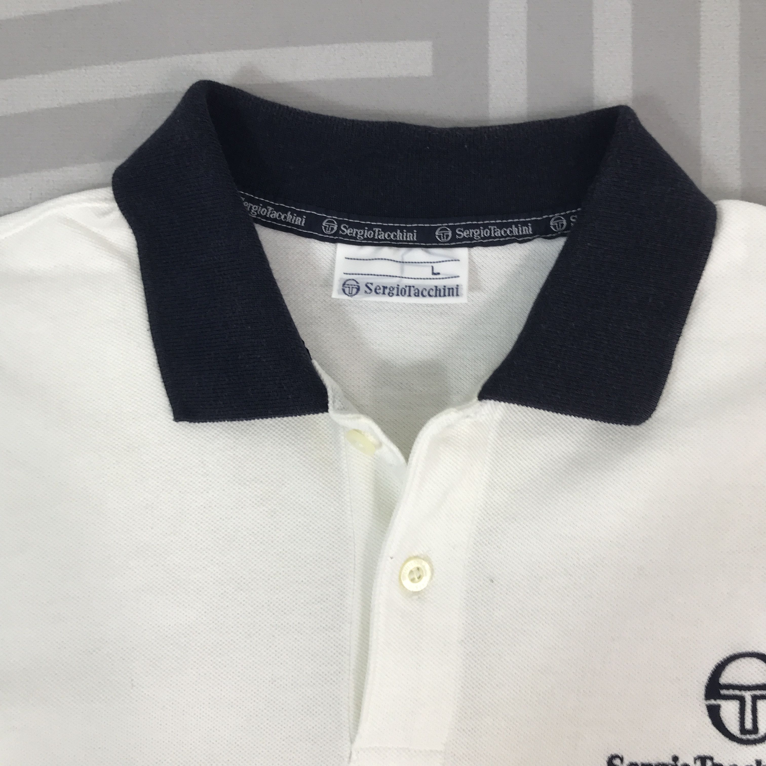 Sergio Tacchini Vintage Sergio Tacchini Polo design Shirt Size US L / EU 52-54 / 3 - 6 Thumbnail