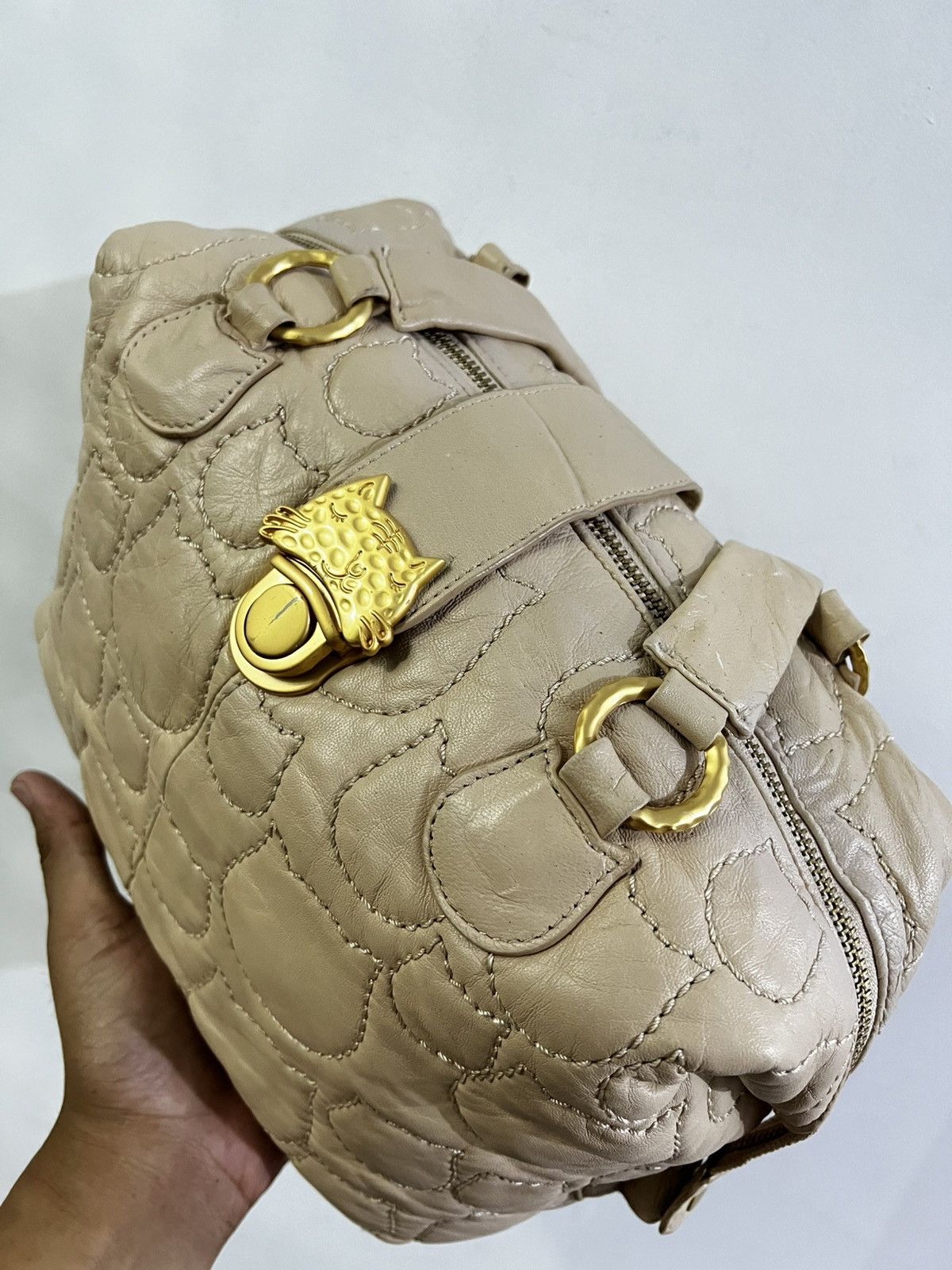 Issey Miyake × Tsumori Chisato TSUMORI CHISATO BY ISSEY MIYAKE CALFSKIN LEATHER QUILTED BAG Size ONE SIZE - 9 Thumbnail