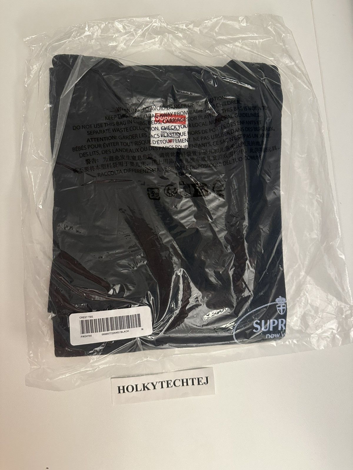 Supreme Supreme Crest Tee Size US M / EU 48-50 / 2 - 3 Thumbnail