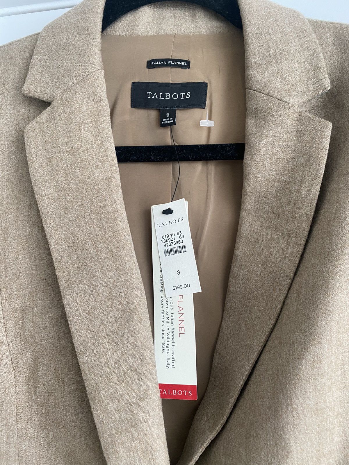 Talbots Talbots Italian Flannel 2Piece Blazer & Pants suits NWT Size M / US 6-8 / IT 42-44 - 6 Thumbnail