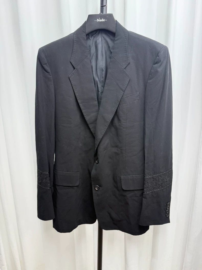Yohji Yamamoto yohji yamamoto size 2 Embroidered Totem Patch blazer 2502- Size 36S - 1 Thumbnail