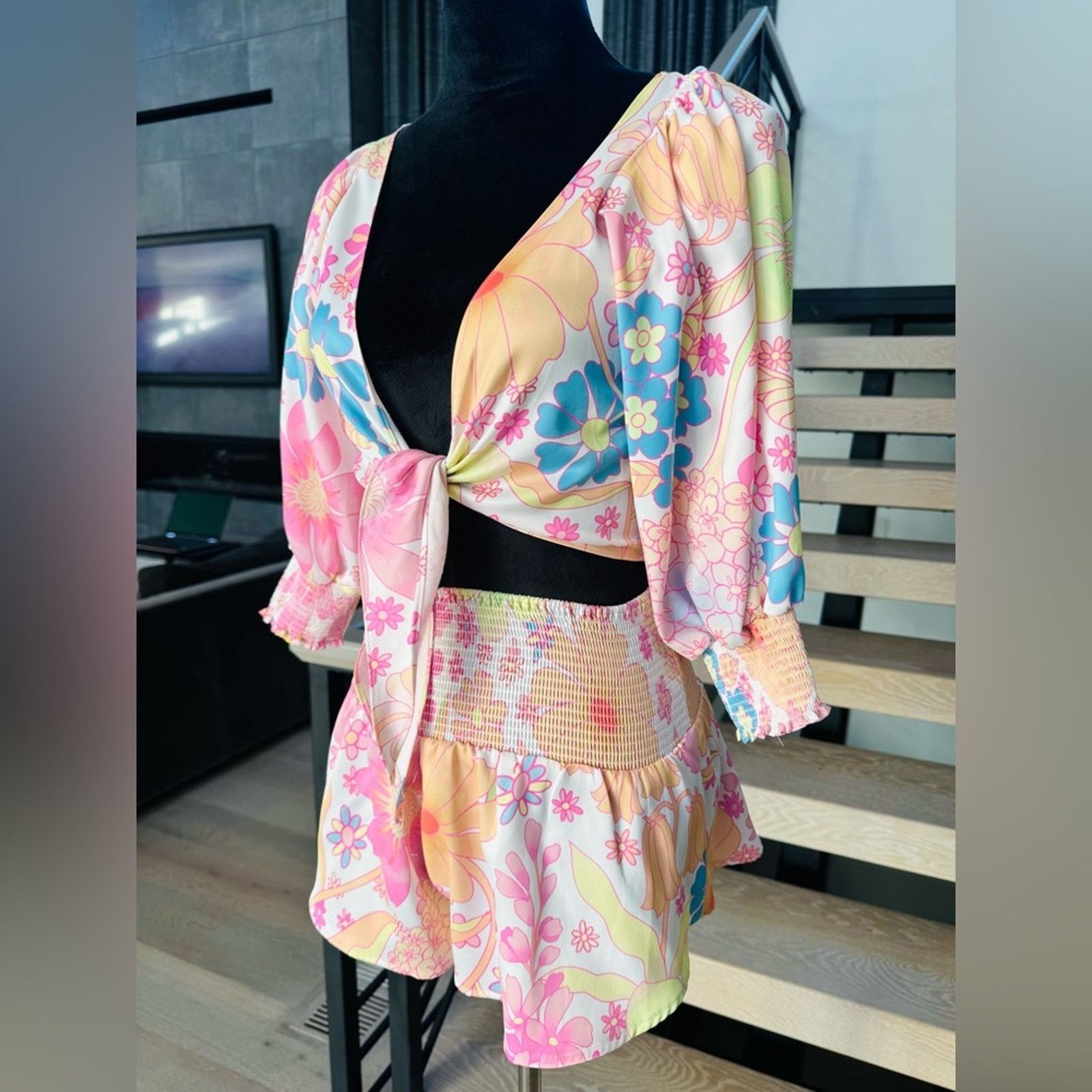 Other New Boho Summer Beach Vibrant Pastel Two-Piece Set size S Size S / US 4 / IT 40 - 6 Thumbnail