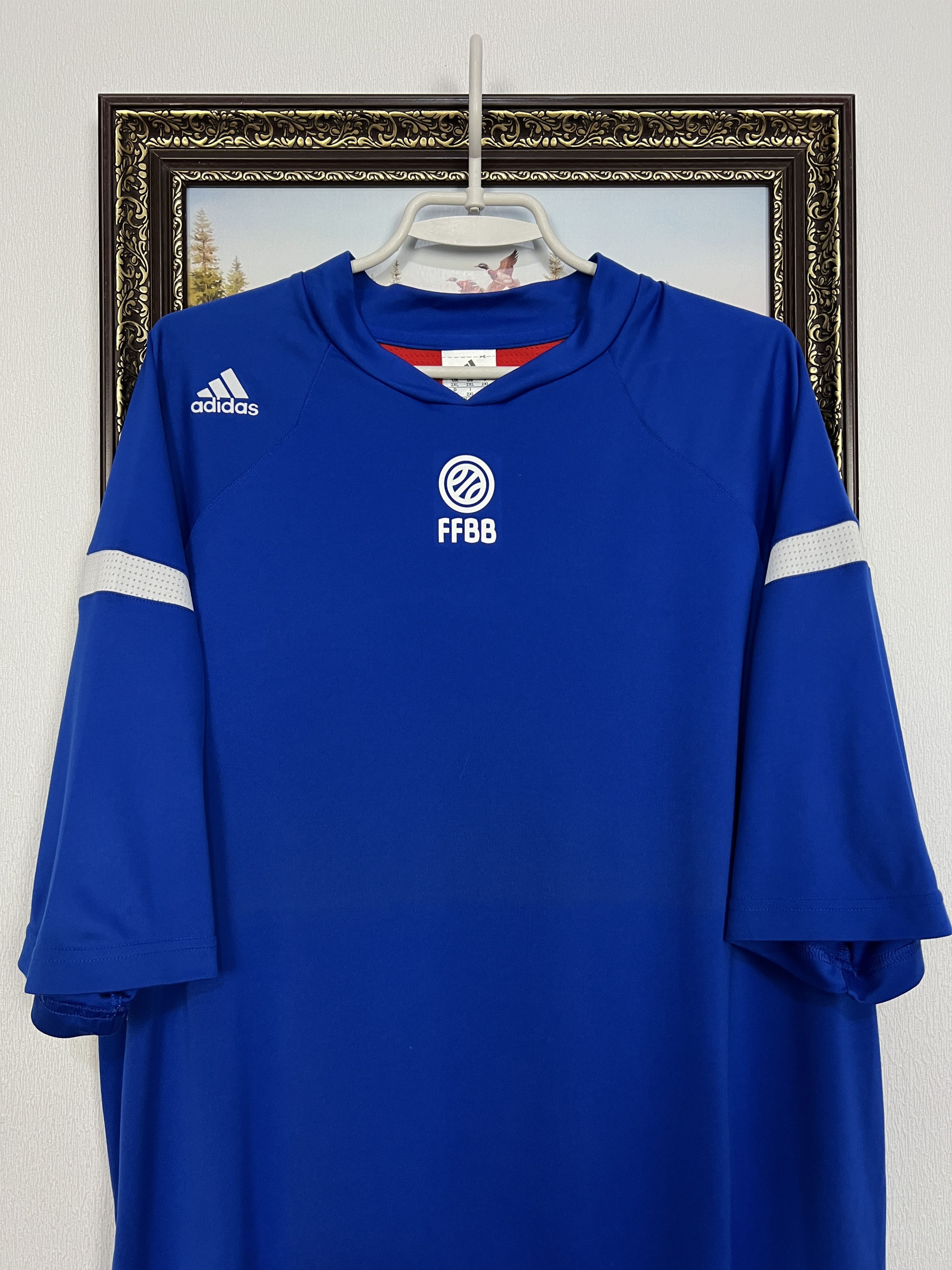 Adidas France Jersey Basketball National Team Trikot Shirt Rare Size US XXL / EU 58 / 5 - 2 Thumbnail