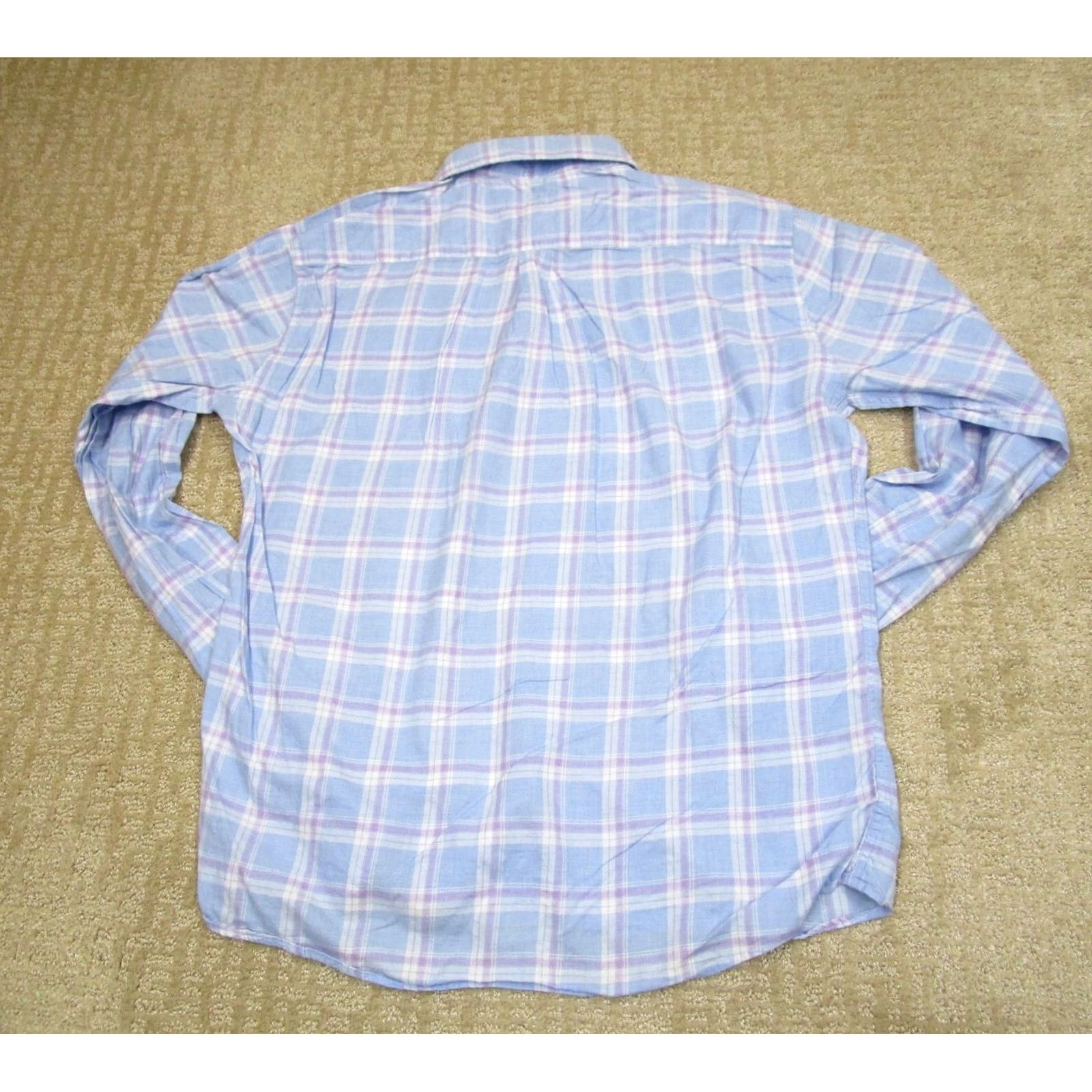 Peter Millar Peter Millar Shirt Men Medium Blue Check Long Sleeve Button Up Broadmoor Resort Size US M / EU 48-50 / 2 - 4 Thumbnail