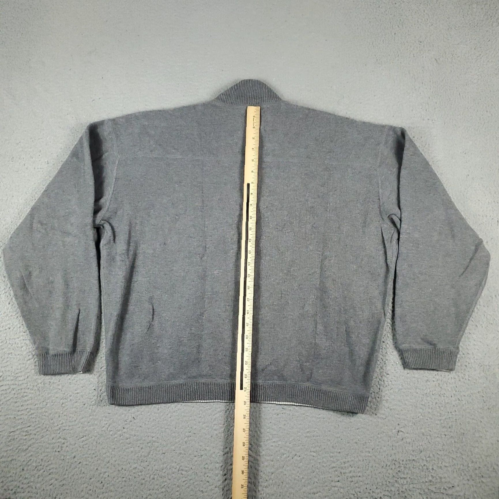 Tommy Bahama VINTAGE Tommy Bahama Sweater Pullover 1/4 Zip Men's 2XL Gray Knit Casual Outdoor Modern Size US XXL / EU 58 / 5 - 6 Thumbnail