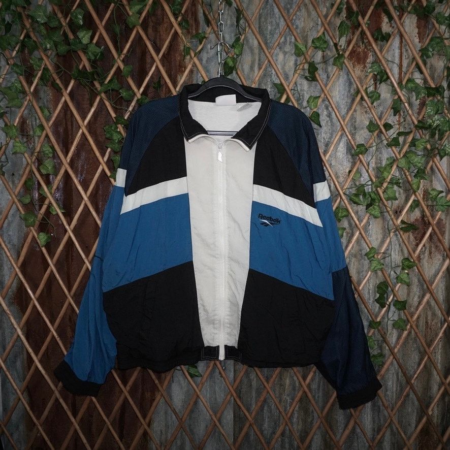 Reebok Vintage Y2K Reebok retro zip up 1990s embroider windbreaker Size US L / EU 52-54 / 3 - 1 Thumbnail