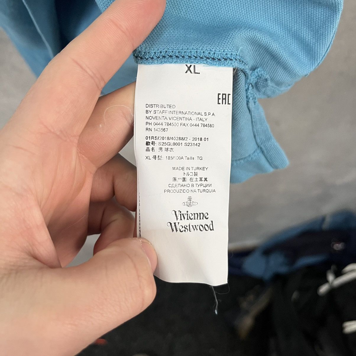 Vivienne Westwood Vivienne Westwood Polo T-Shirt Small Orb Logo Blue Size XL Size US XL / EU 56 / 4 - 12 Thumbnail