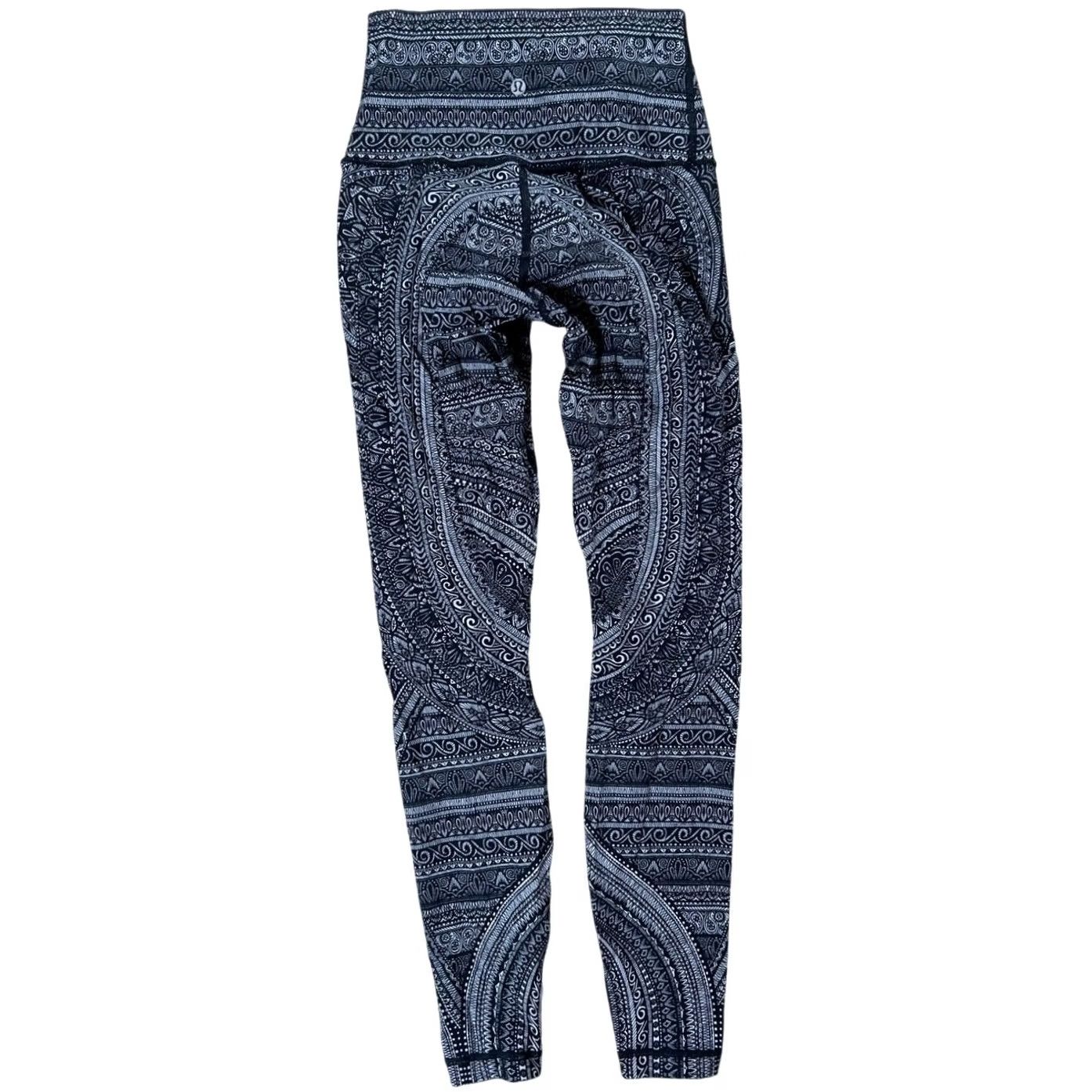 Lululemon Lululemon Wunder Under High Rise Nulux Entwined Leggings Size 6 Women Black XS? Size 28" / US 6 / IT 42 - 2 Thumbnail