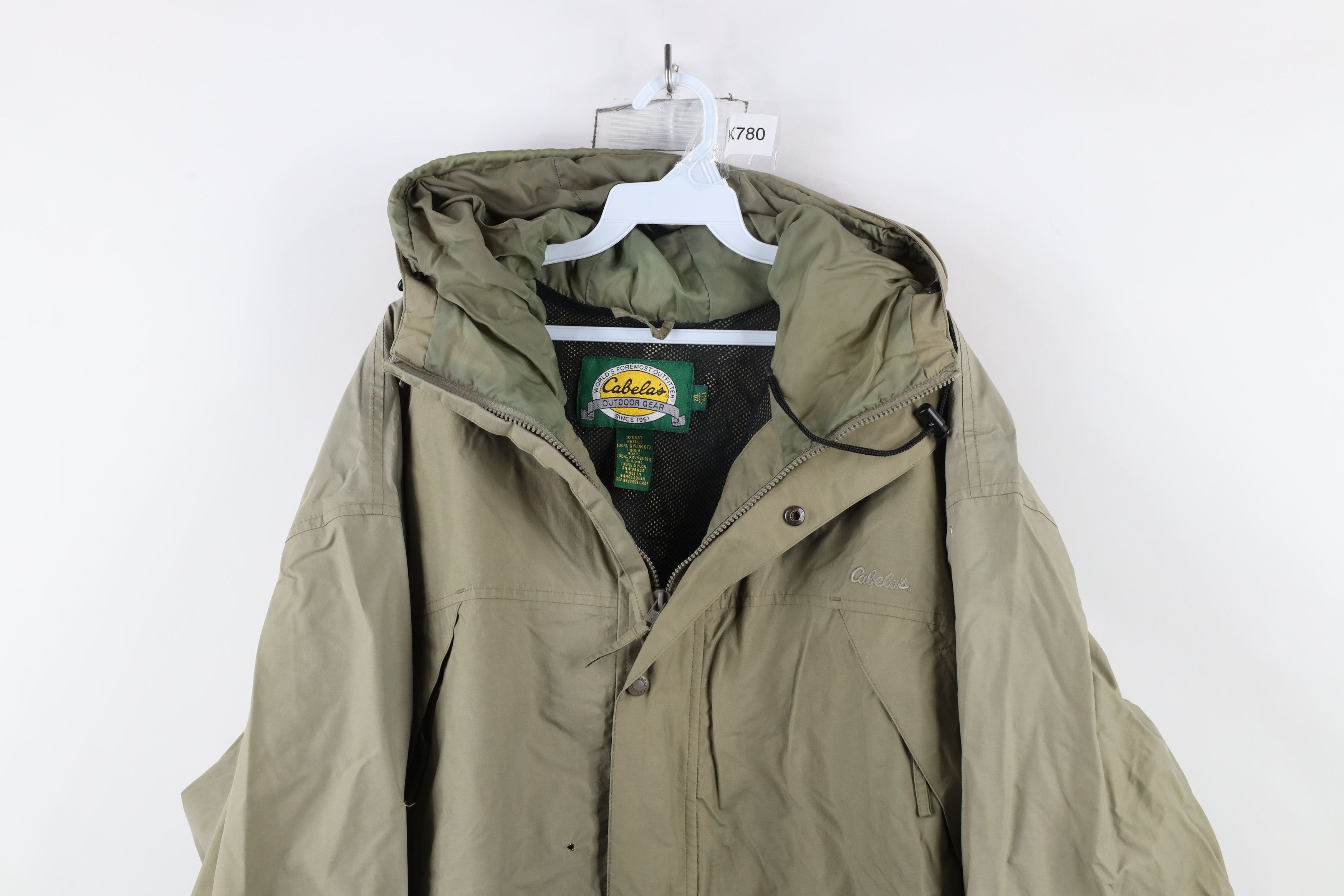 Cabelas × Vintage Vintage Cabelas Waterproof Goretex Hooded Rain Jacket Size US XXL / EU 58 / 5 - 2 Thumbnail