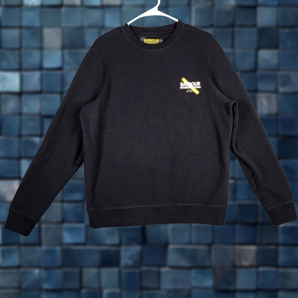 Barbour Barbour Saturdays NYD Strike Black Sweatshirt Women L Crew Neck Cotton Blended Fabric Size L / US 10 / IT 46 - 1 Thumbnail