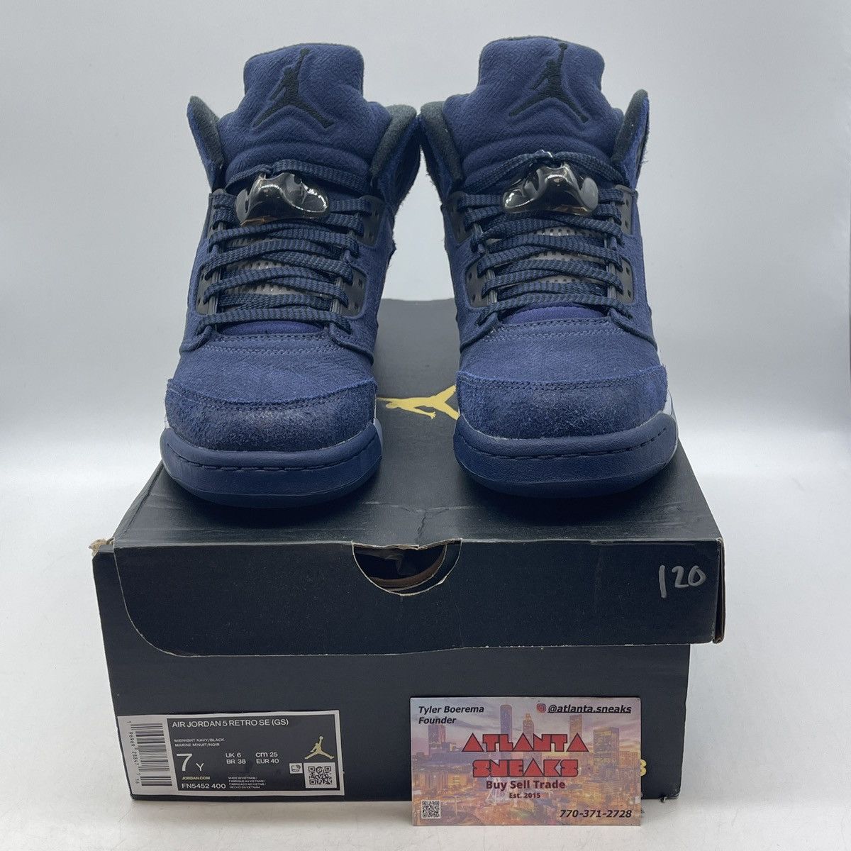 Jordan Brand Air Jordan 5 midnight navy Size US 7 / EU 40 - 2 Thumbnail