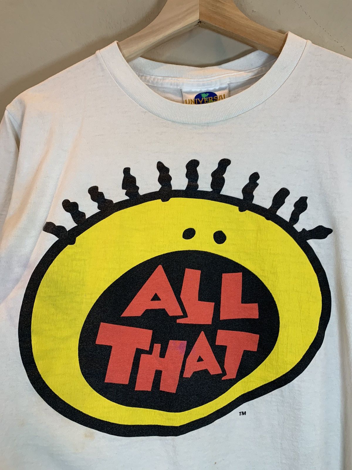 Nickelodeon × Vintage *RARE* Vintage 1994 ALL THAT Nickelodeon TV Show Promo Shirt Size US S / EU 44-46 / 1 - 3 Thumbnail