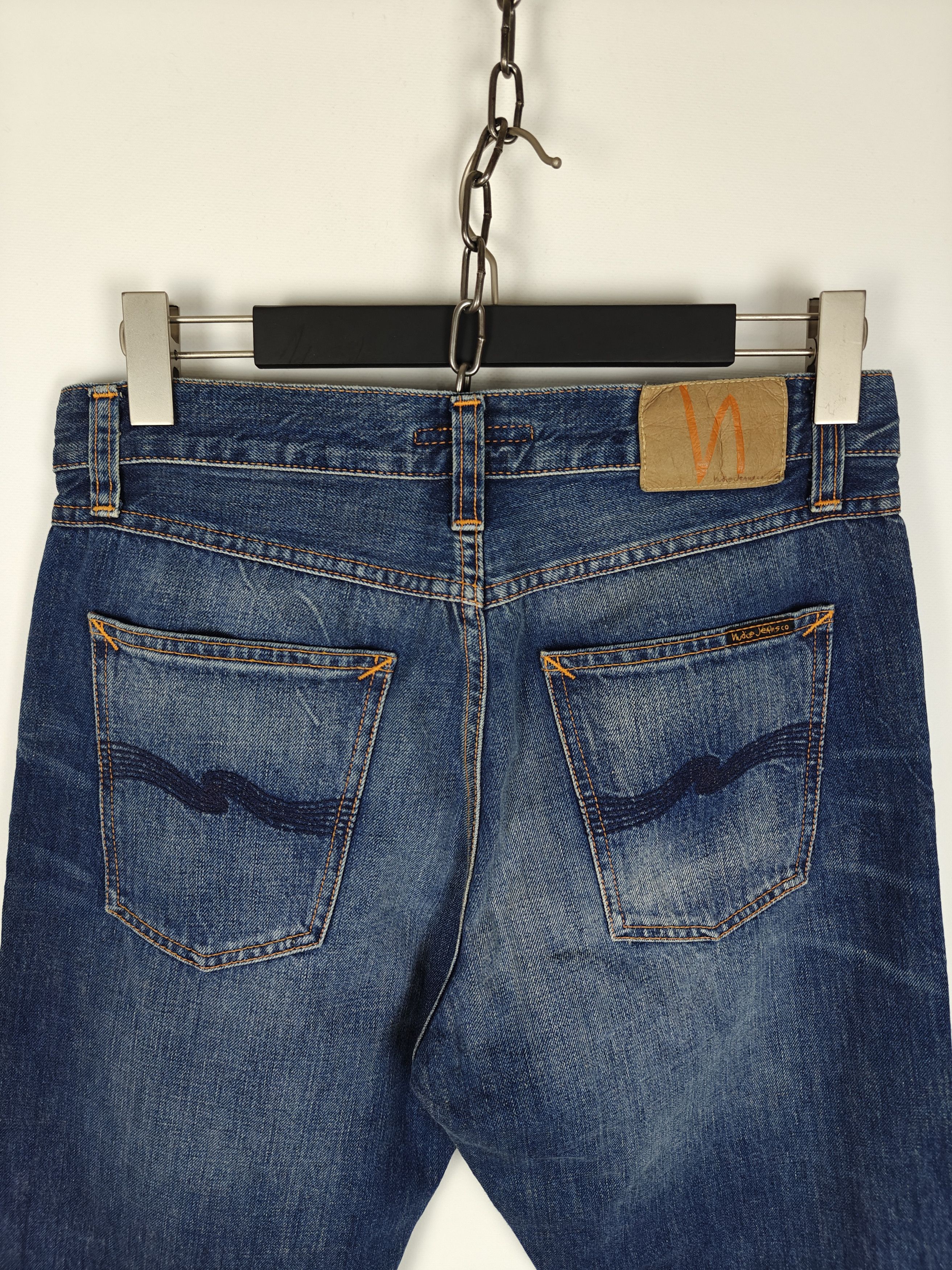 Nudie Jeans Nudie Jeans Rigid Dream Blue Denim Pants size 31x30 Size US 31 - 8 Thumbnail