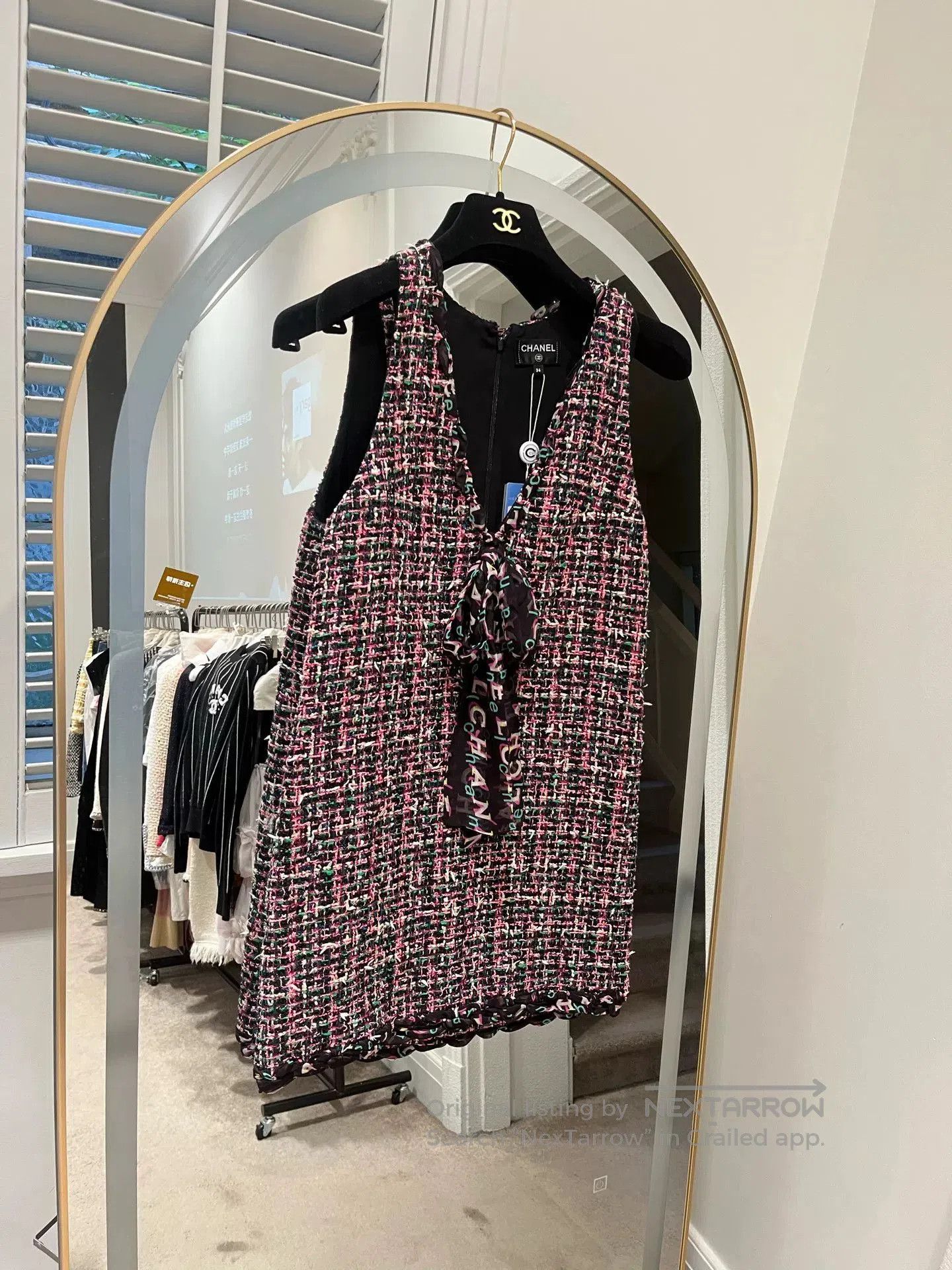 Chanel Chanel 19P Tweed Deep V Dress. Size US XS / EU 42 / 0 - 1 Thumbnail