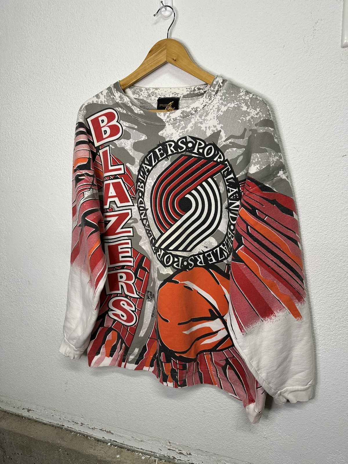 NBA Vintage Portland Trailblazers Pure Magic crewneck Size US XL / EU 56 / 4 - 1 Thumbnail