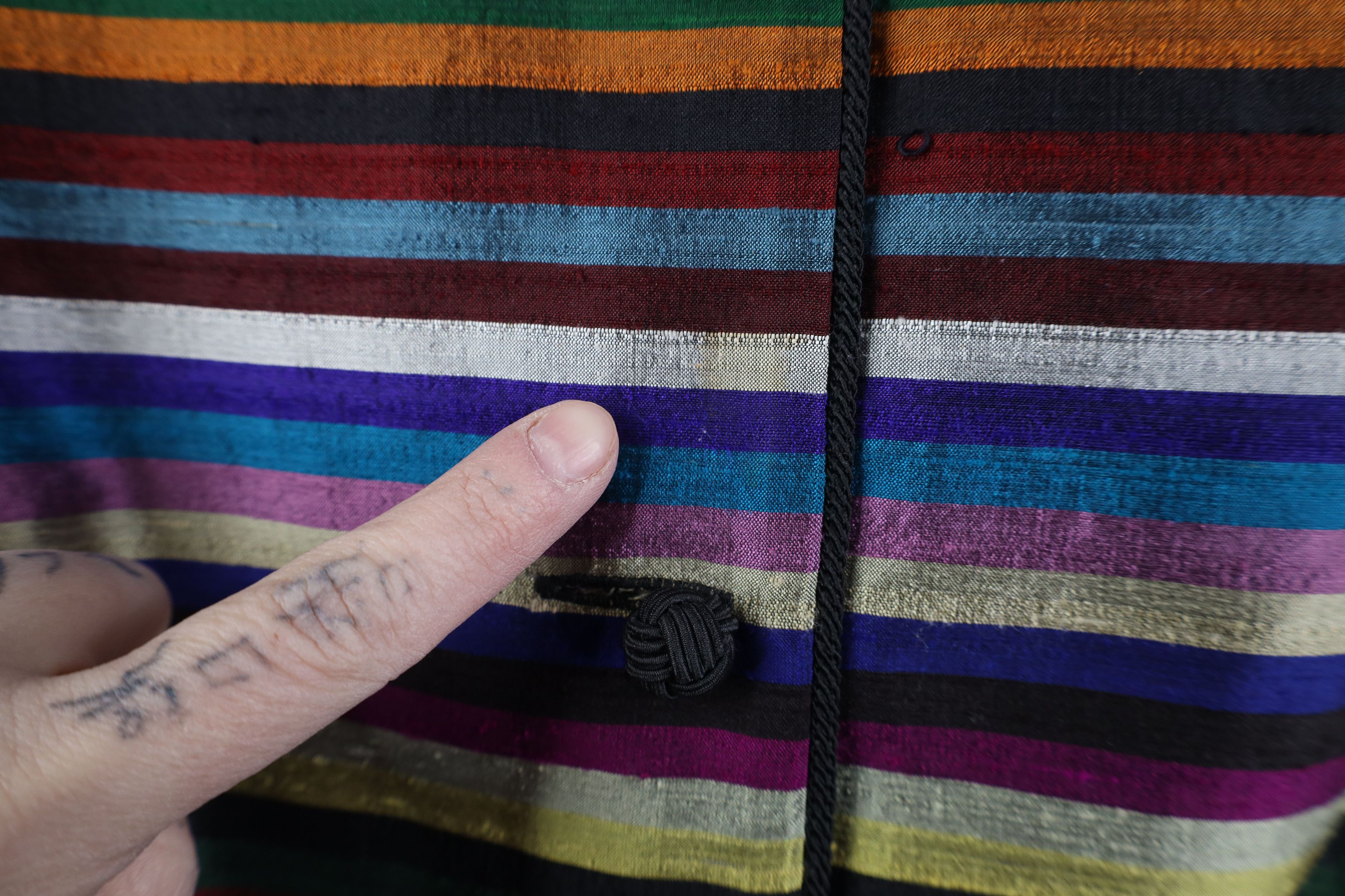 Vintage Vintage 90s Streetwear Striped Suit Coat Blazer Jacket Size L / US 10 / IT 46 - 5 Thumbnail