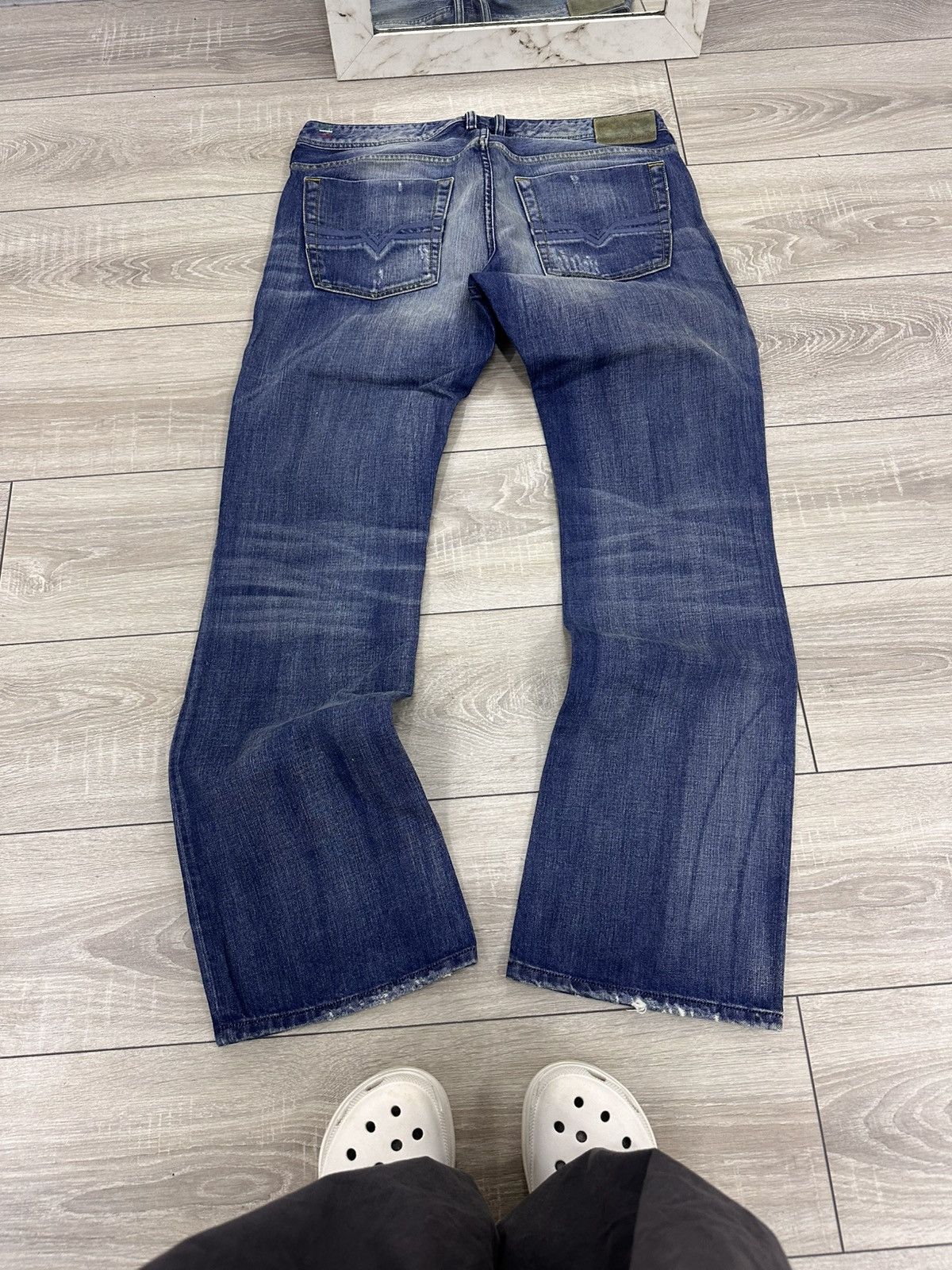 Diesel Diesel Vintage Y2K Avant Garde Distressed Jeans Size US 34 / EU 50 - 2 Thumbnail