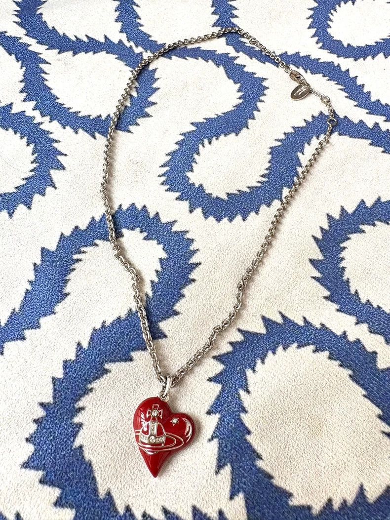 Vivienne Westwood Vivienne Westwood Vintage Red Heart Necklace Size ONE SIZE - 4 Thumbnail