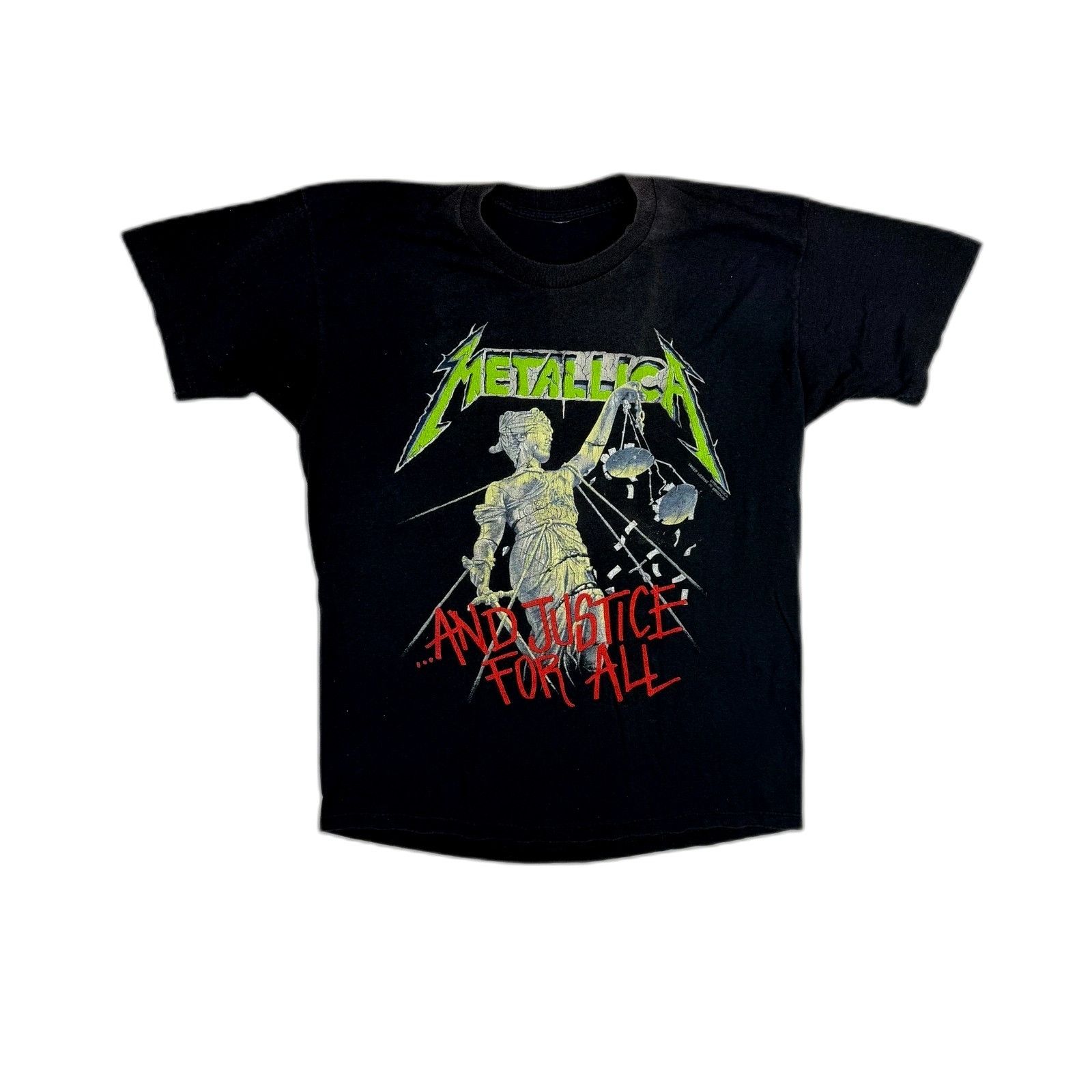 Vintage Vintage Metallica And Justice For All Shirt Medium 1988 80s Size US M / EU 48-50 / 2 - 1 Thumbnail