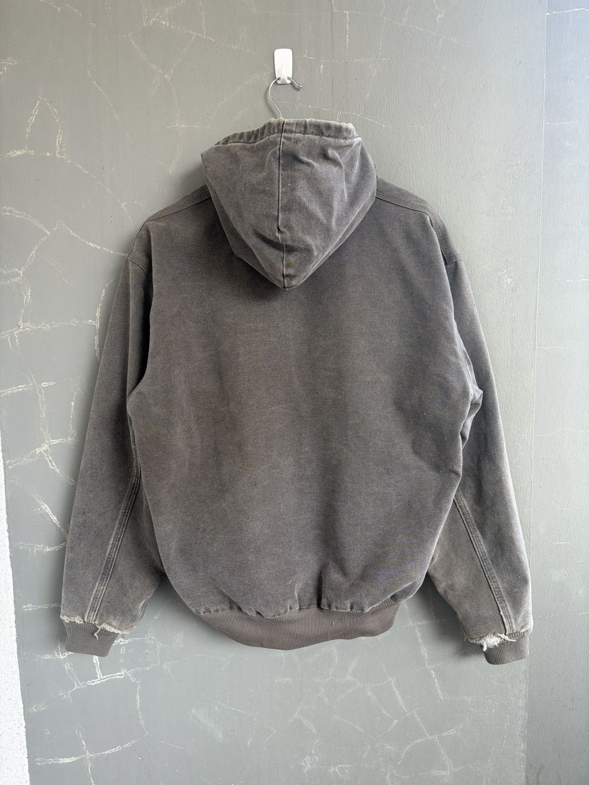 Carhartt 1990s Vintage Carhartt Active Jacket J06 CMT Cement Gray Size US L / EU 52-54 / 3 - 3 Thumbnail