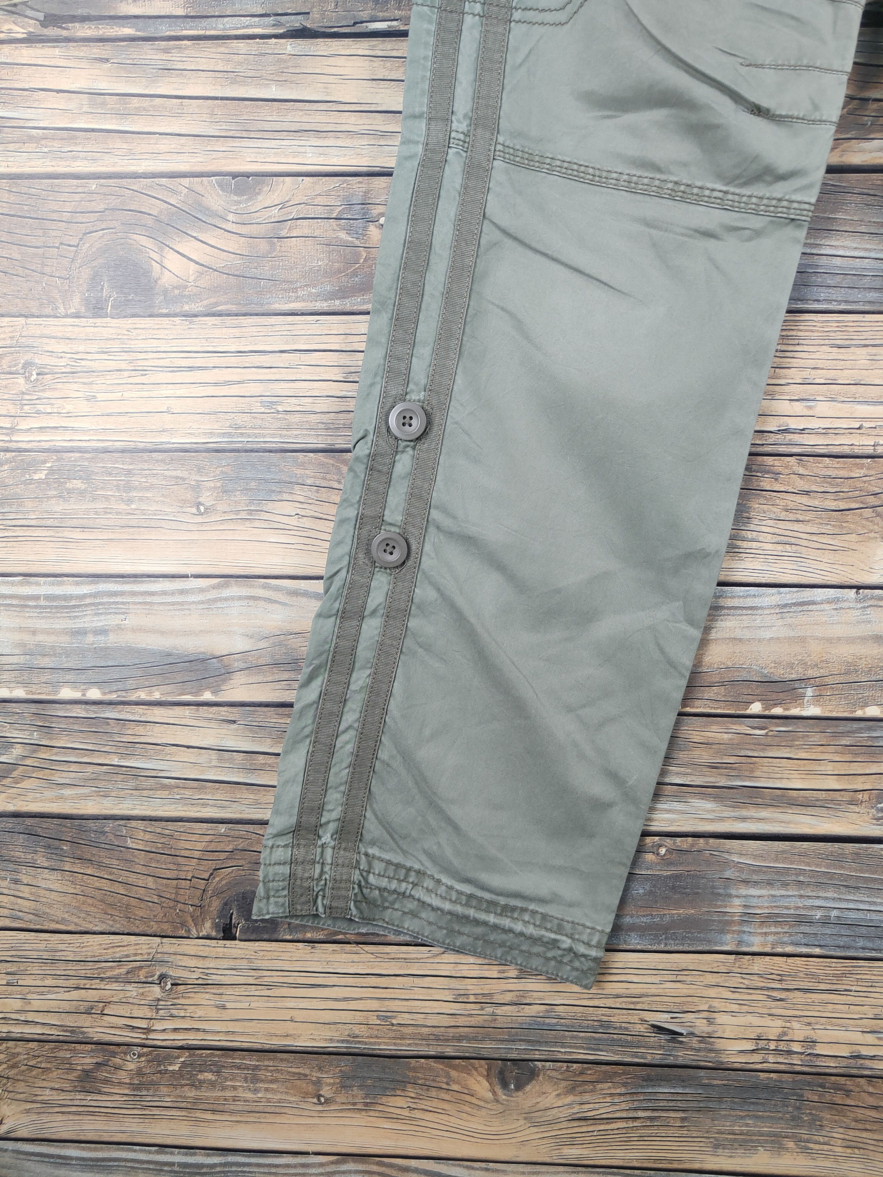 Japanese Brand Japanese Brand Green Multipocket Tactical Cargo Pants #1527 Size US 28 / EU 44 - 4 Thumbnail