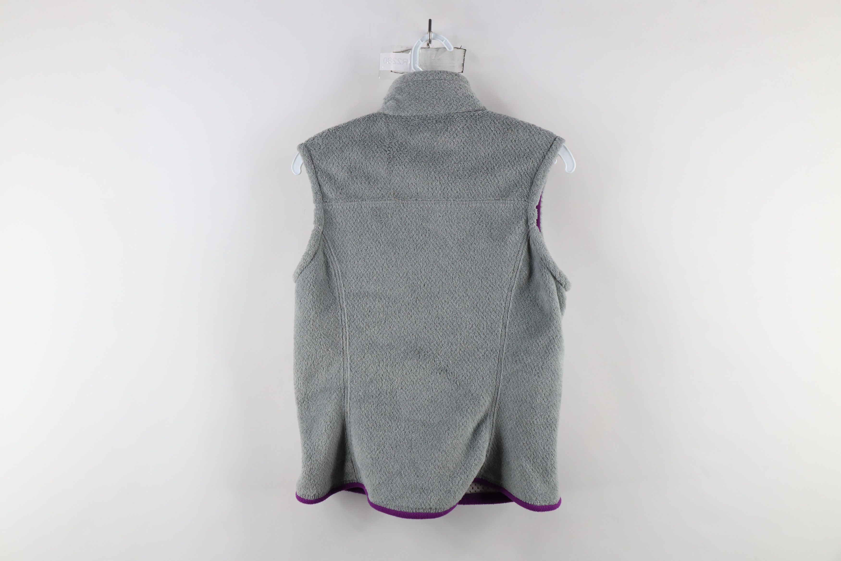 Patagonia × Vintage Patagonia Box Logo Re Tool Fleece Vest Jacket Gray Purple Size S / US 4 / IT 40 - 11 Thumbnail