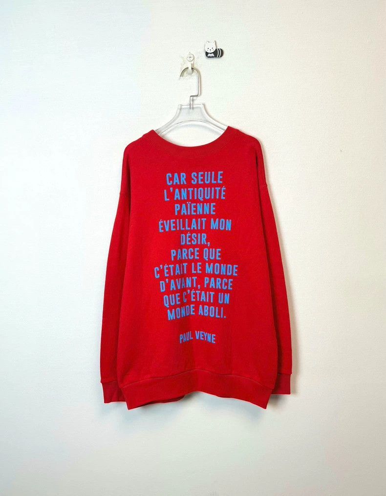 Gucci Gucci Red Logo Print Sweatshirt M Size-2506 Size US M / EU 48-50 / 2 - 3 Thumbnail
