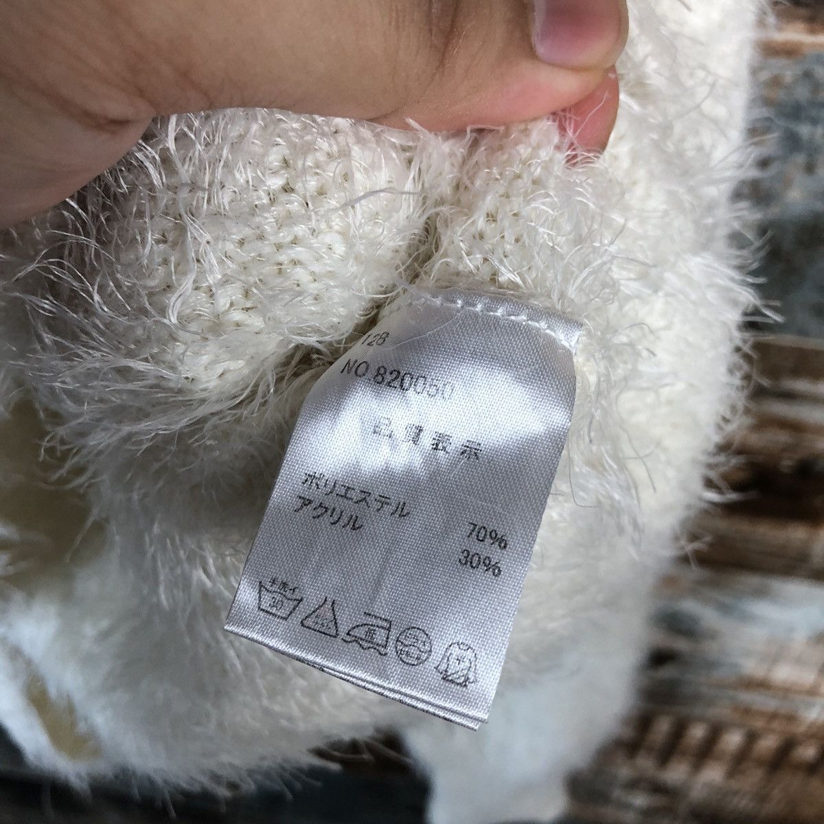Homespun Knitwear DL Nice Claup White shaggy mohair Knitwear #C238 Size M / US 6-8 / IT 42-44 - 11 Thumbnail