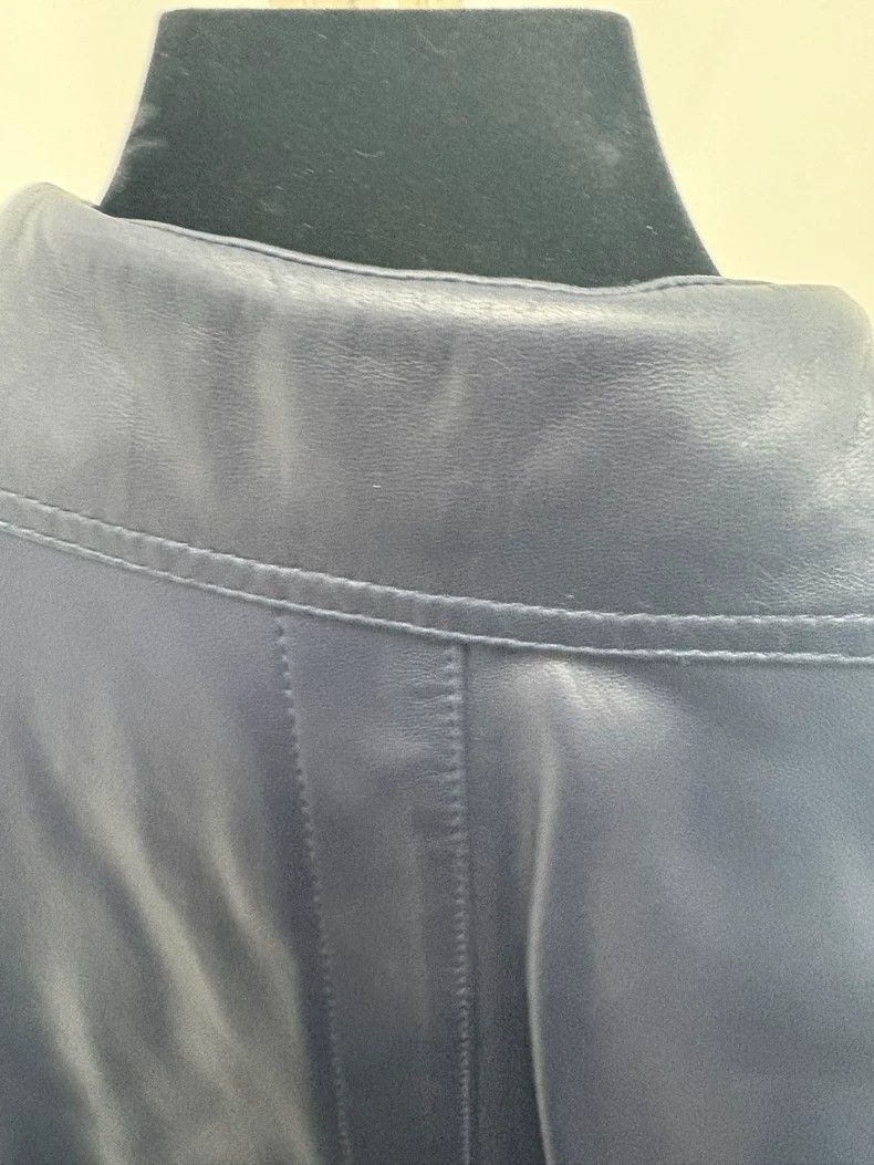 Loewe LOEWE A short Tibetan blue leather coat with sheepskin Size XS / US 0-2 / IT 36-38 - 7 Thumbnail