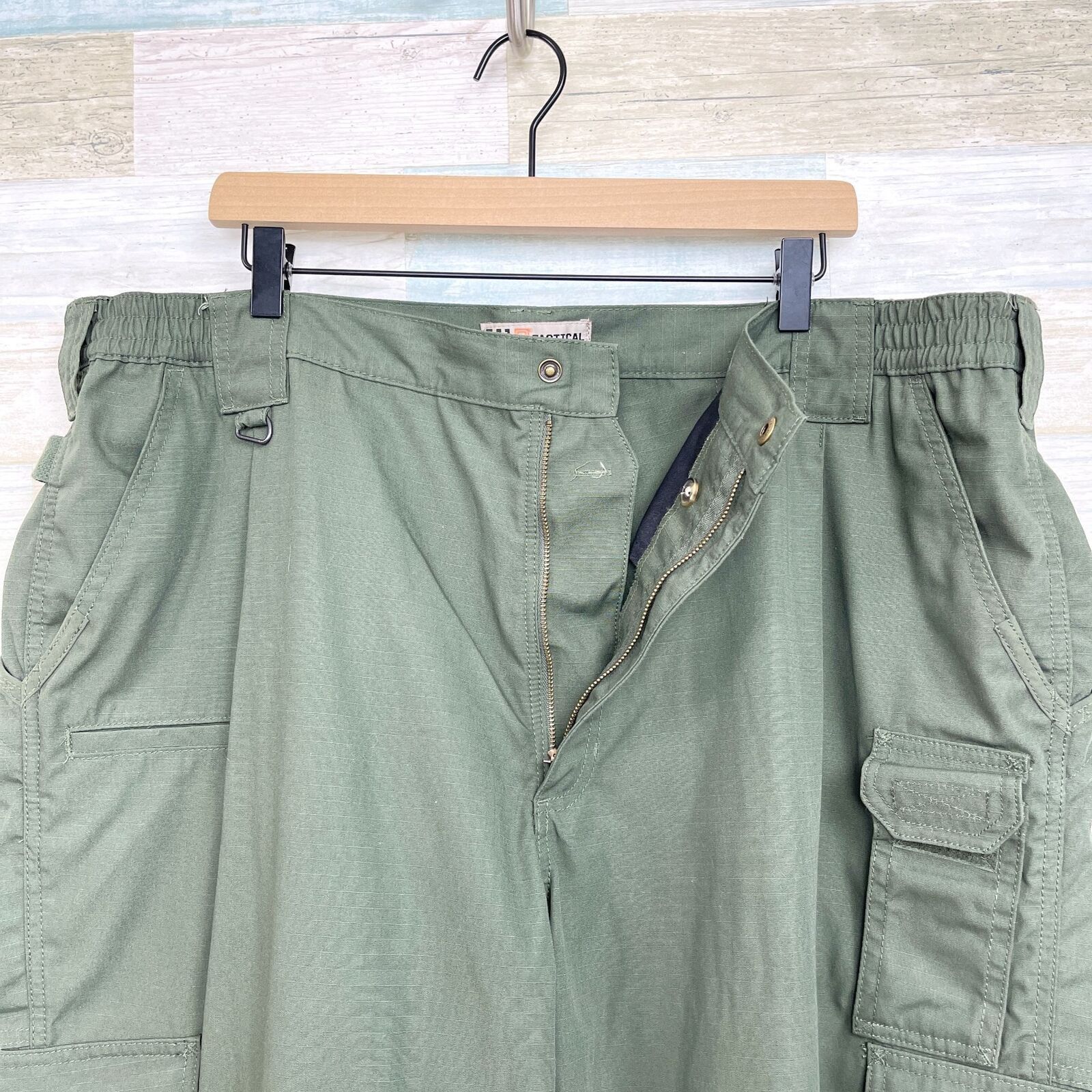 5.11 5.11 Tactical Taclite Pro Ripstop Cargo Pants Green 44x34 Size US 44 / EU 60 - 3 Thumbnail