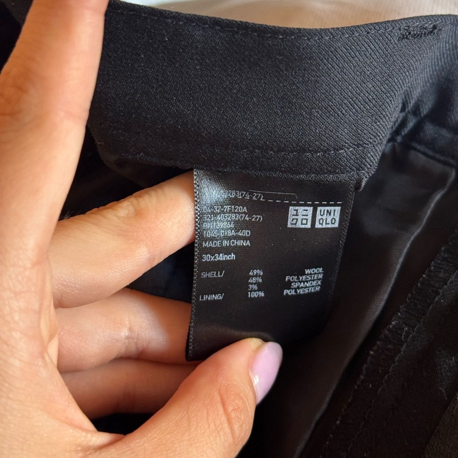 Uniqlo JW Anderson x Uniqlo Straight Black Pants Size 27" / US 4 / IT 40 - 3 Thumbnail