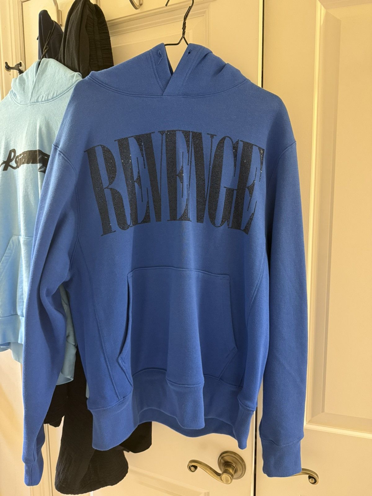 Revenge Revenge Rhinestone Blue Hoodie Size US M / EU 48-50 / 2 - 1 Thumbnail
