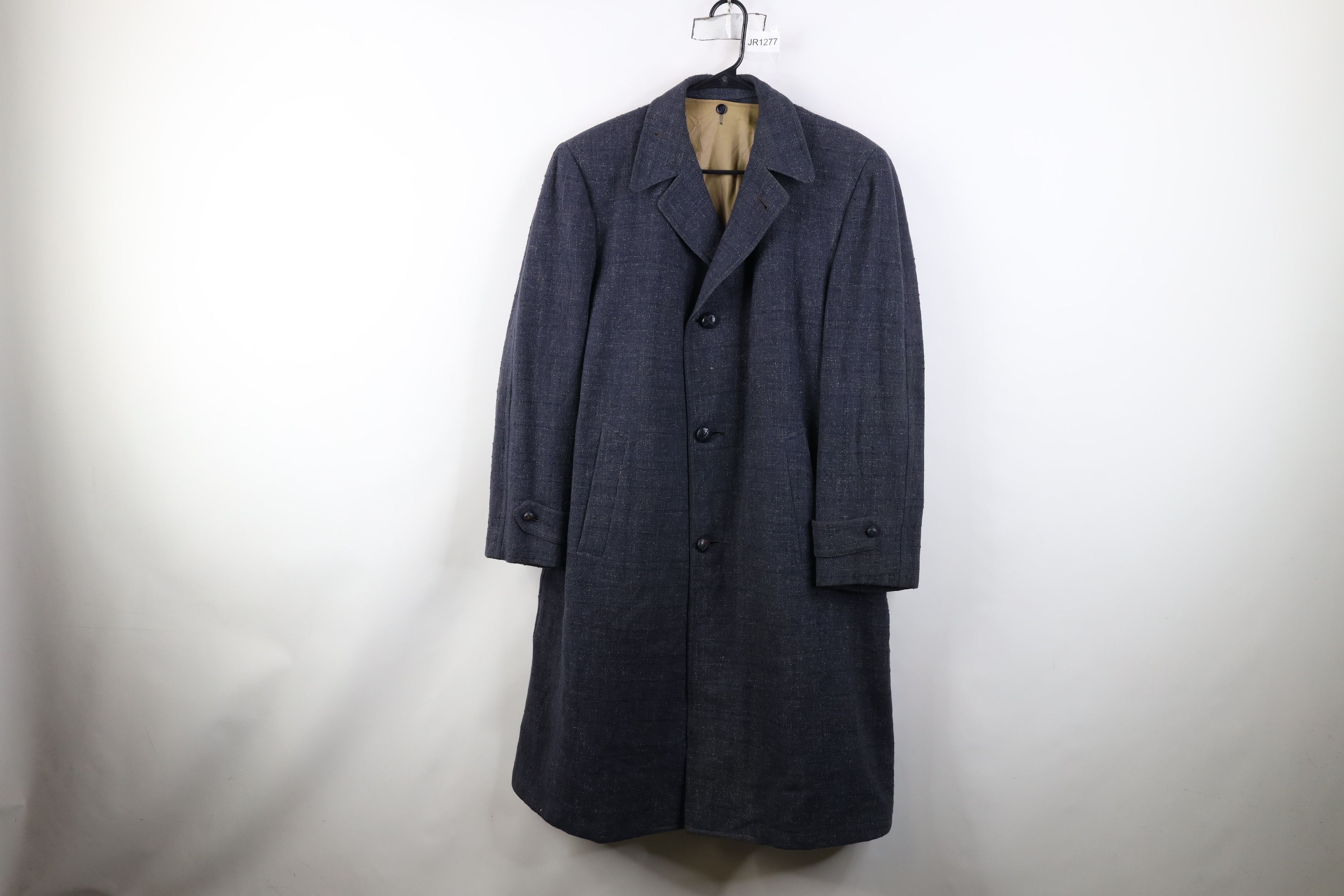 Vintage Vintage 50s Rockabilly Atomic Wool Tweed Overcoat Jacket Size US XXL / EU 58 / 5 - 1 Thumbnail