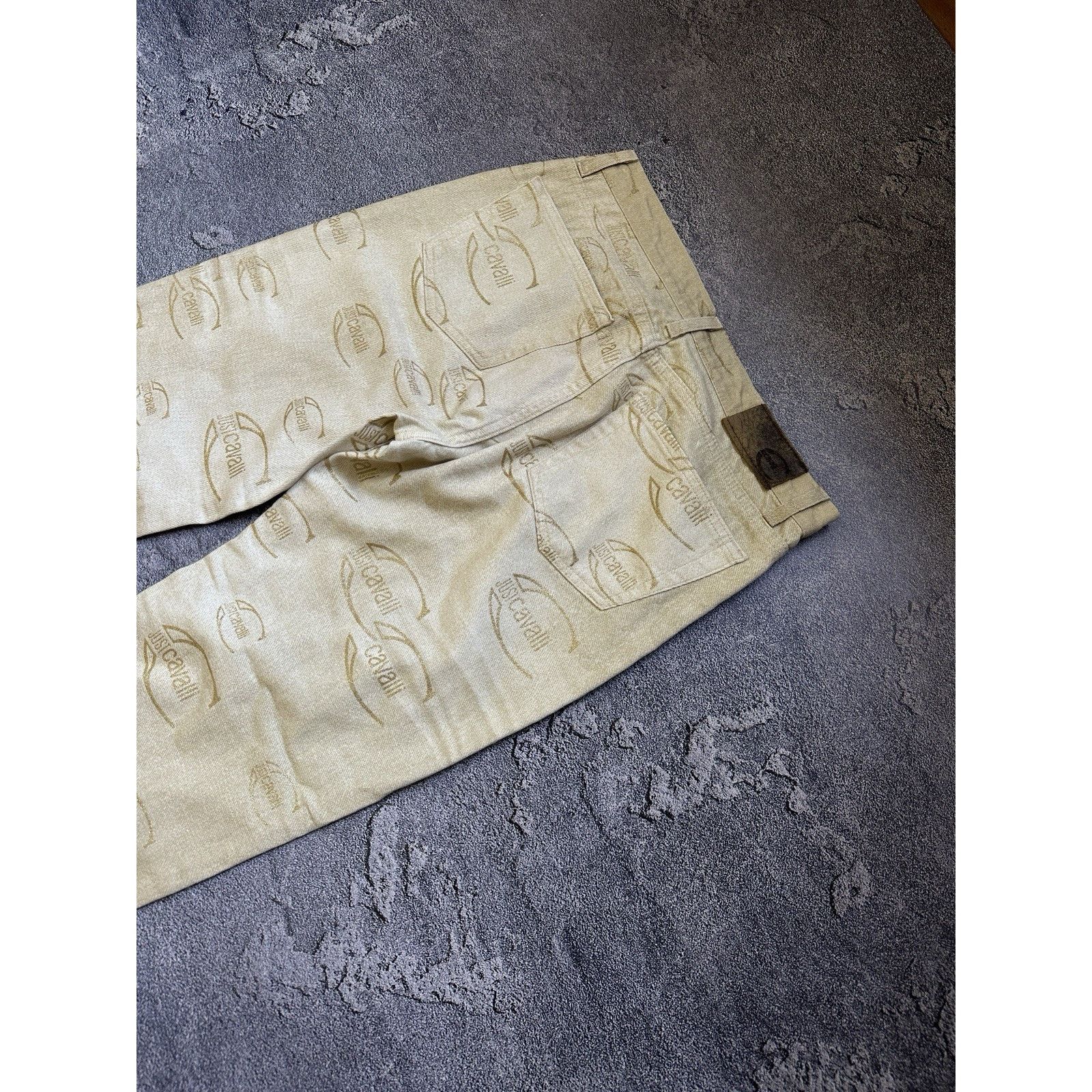 Just Cavalli Vintage Just Cavalli Monogram Mens Gold Jeans Pants Size 28 Size US 28 / EU 44 - 10 Thumbnail