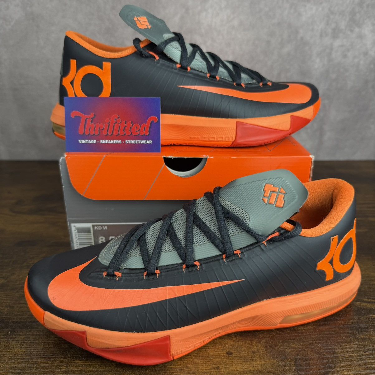 Nike Nike KD 6 Neutral Black Orange Size 8.5 599424-007 OG Rare Size US 8.5 / EU 41-42 - 1 Thumbnail