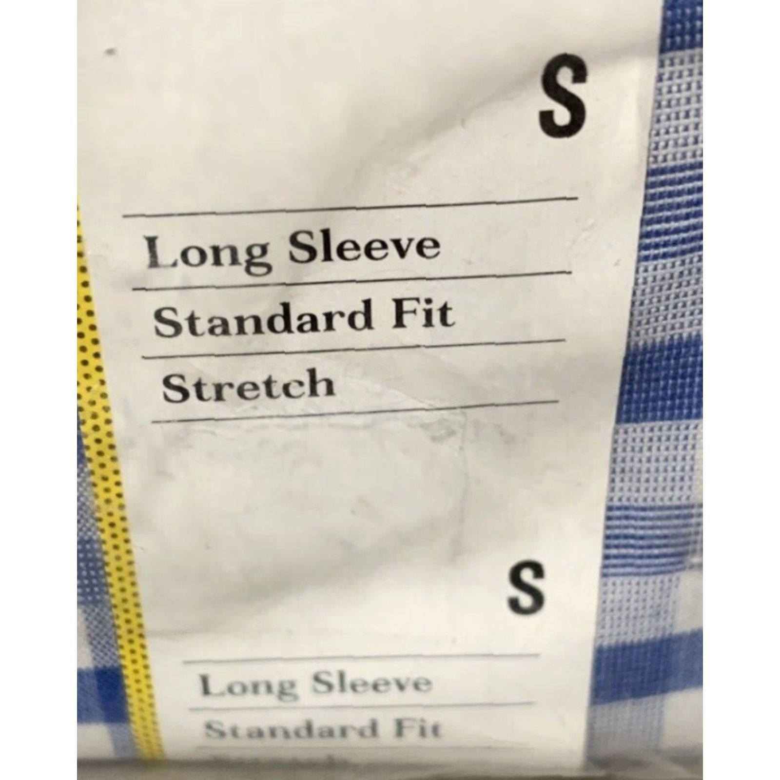 Vintage Goodfellow Shirt Button-Up Men S Long Sleeve Blue Plaid Non-Iron Stretch Size 36R - 5 Thumbnail