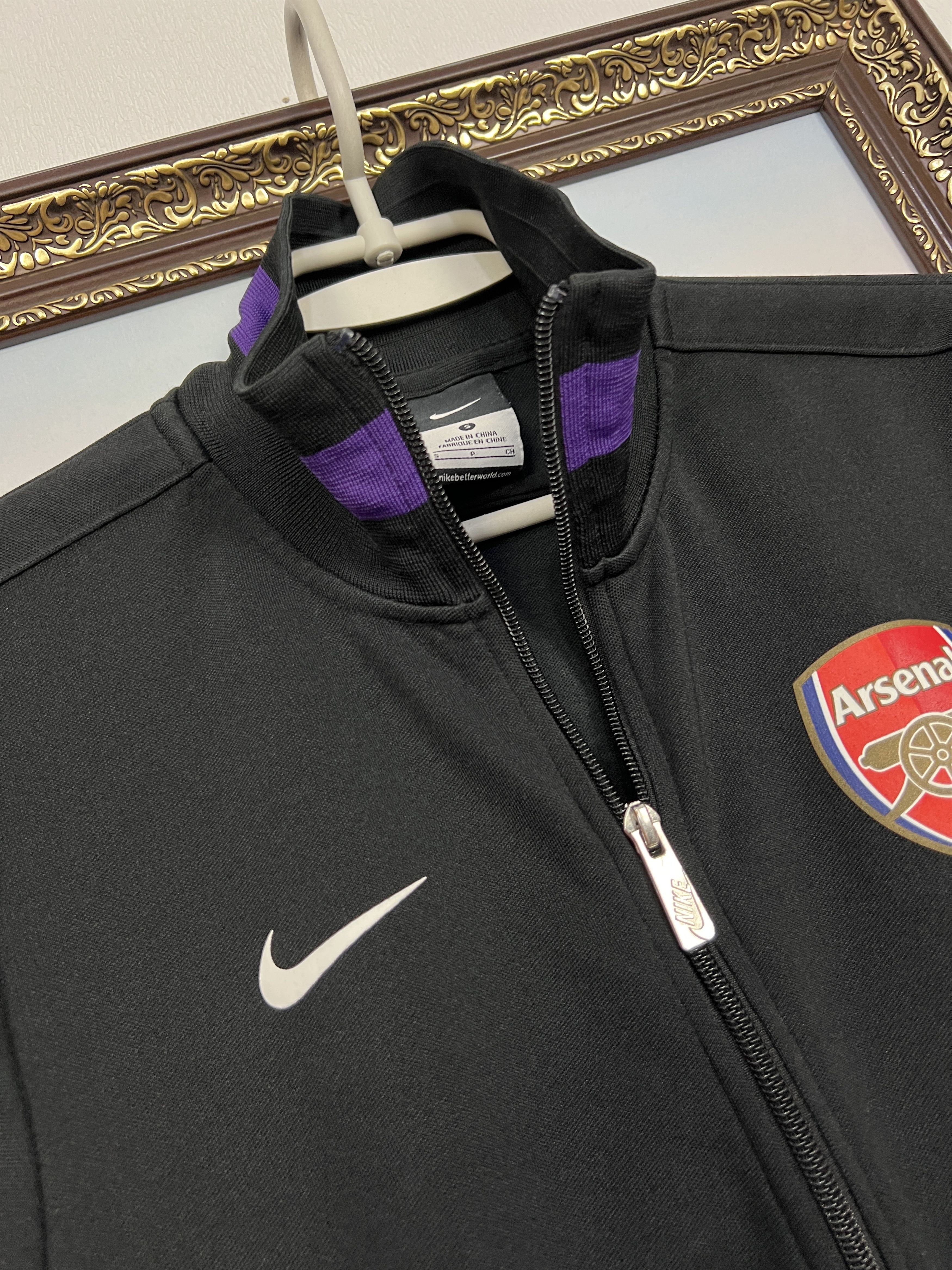 Nike Nike Arsenal Football Black Jacket Soccer Track Top Gunners Size US S / EU 44-46 / 1 - 4 Thumbnail